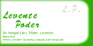 levente poder business card